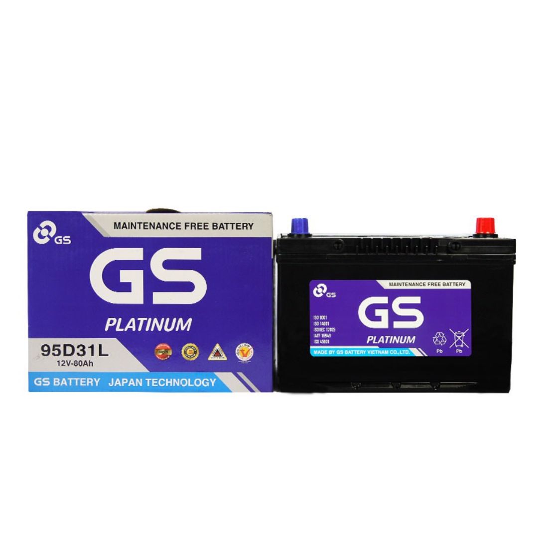 ẮC QUY GS MF 95D31R/L 12V-80AH